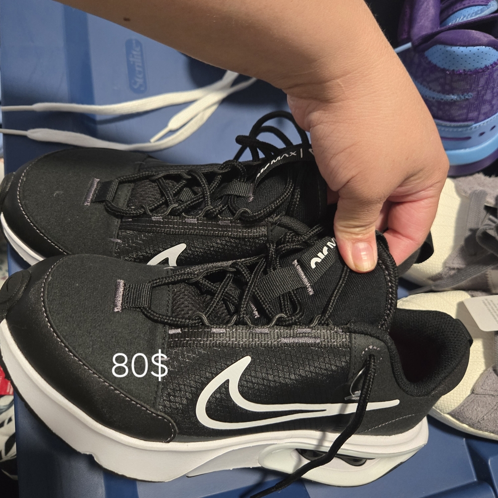 Nike Air Max Black and White Shoes